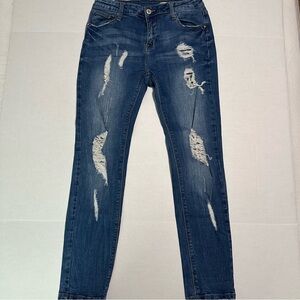 I & M distressed skinny jeans